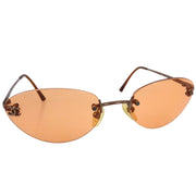 Chanel Sunglasses Eyewear Orange Small Good