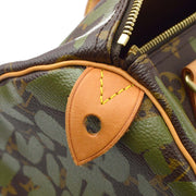Louis Vuitton 2001 Green Monogram Graffiti Speedy 30 Handbag M92194