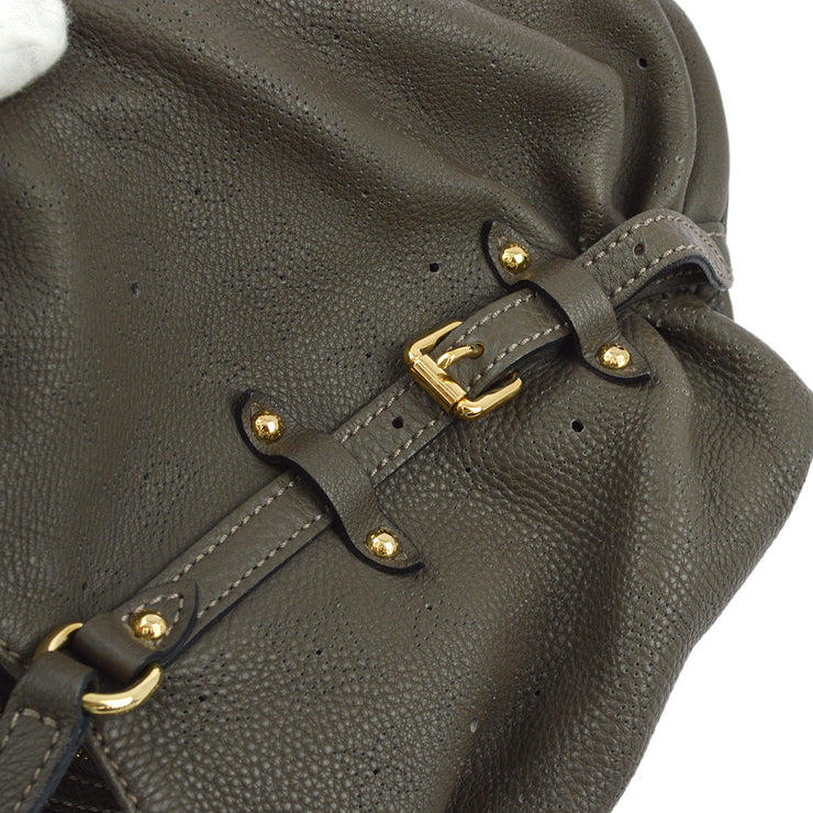 Louis Vuitton 2008 Gray Monogram Mahina L Tote Handbag M95767
