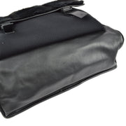 Prada Sport Black Nylon Fur Messenger Bag