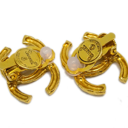 Chanel Gold CC Earrings Clip-On