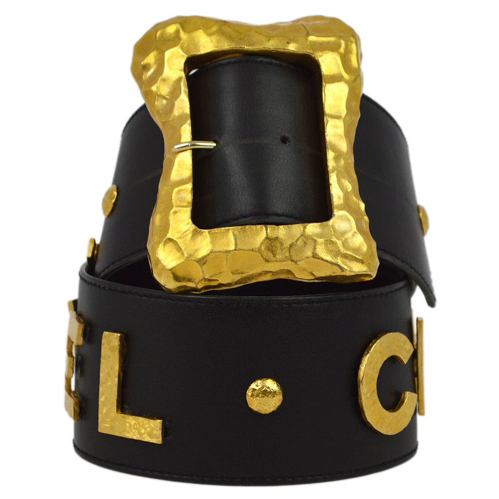 Chanel Buckle Belt Black 93P #70/28 Small Good – AMORE