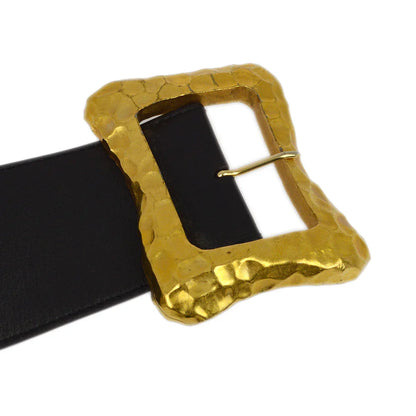 Chanel Buckle Belt Black 93P #70/28 Small Good
