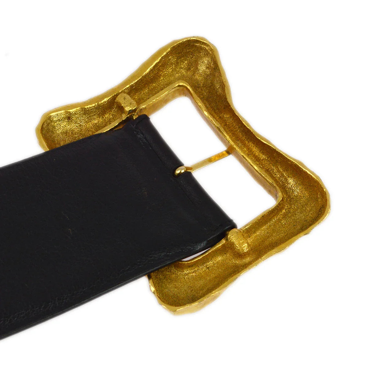 Chanel Buckle Belt Black 93P #70/28 Small Good
