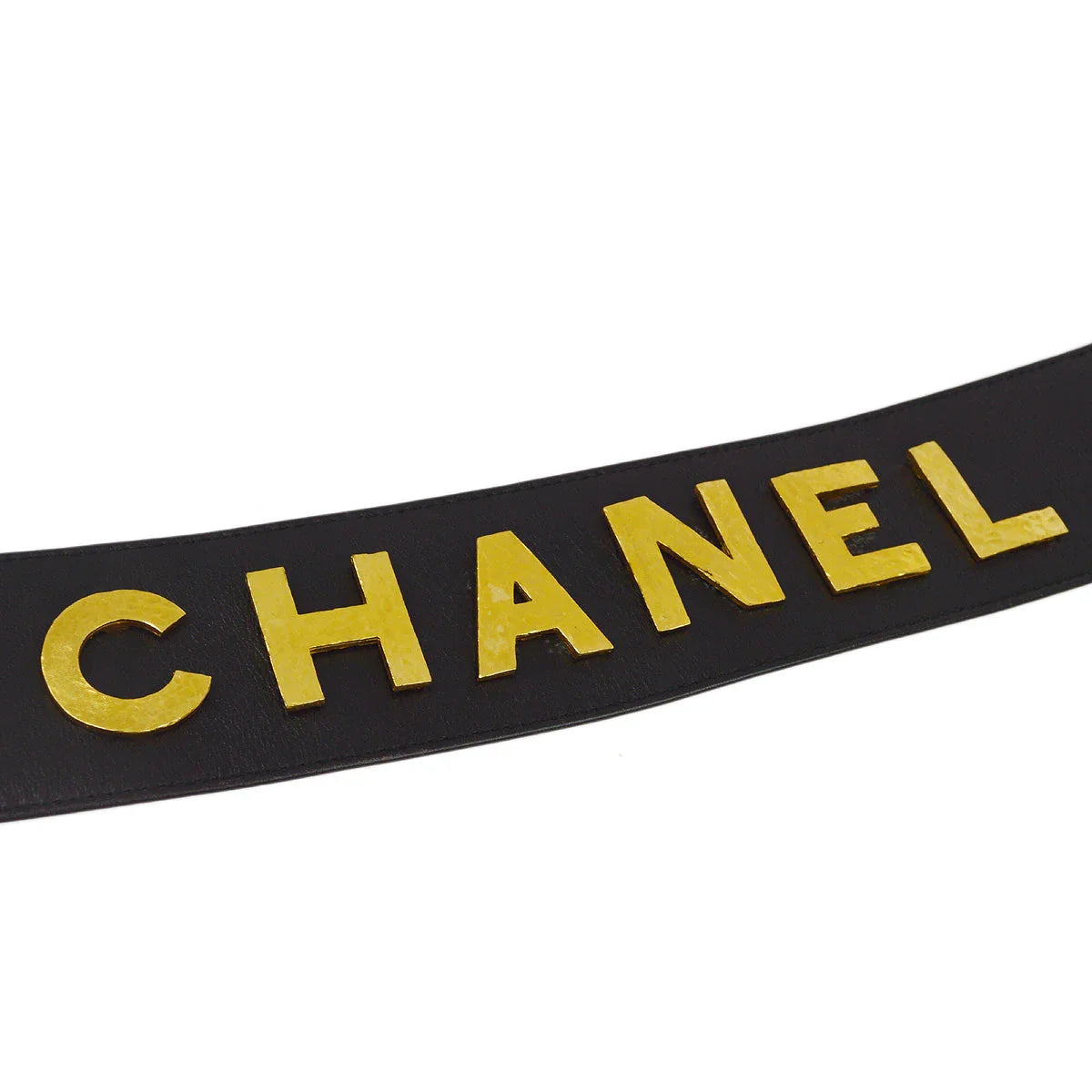 Chanel Buckle Belt Black 93P #70/28 Small Good