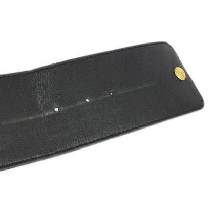 Chanel Buckle Belt Black 93P #70/28 Small Good