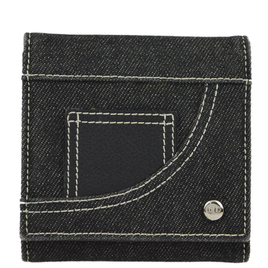 Christian Dior 2001 Indigo Denim Wallet Purse
