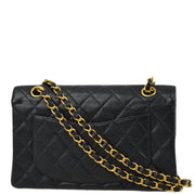 Chanel 2000-2001 Black Caviar Small Classic Double Flap Shoulder Bag