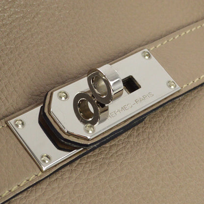 Hermes 2009 Tourterelle Taurillon Clemence Jypsiere 34 Shoulder Bag