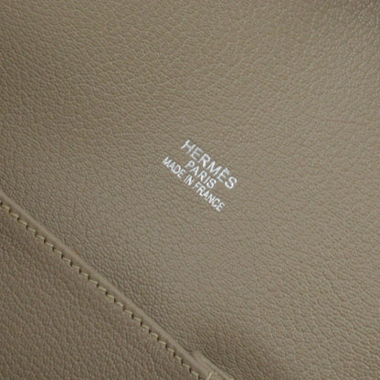 Hermes 2009 Tourterelle Taurillon Clemence Jypsiere 34 Shoulder Bag