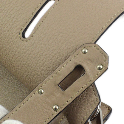 Hermes 2009 Tourterelle Taurillon Clemence Jypsiere 34 Shoulder Bag