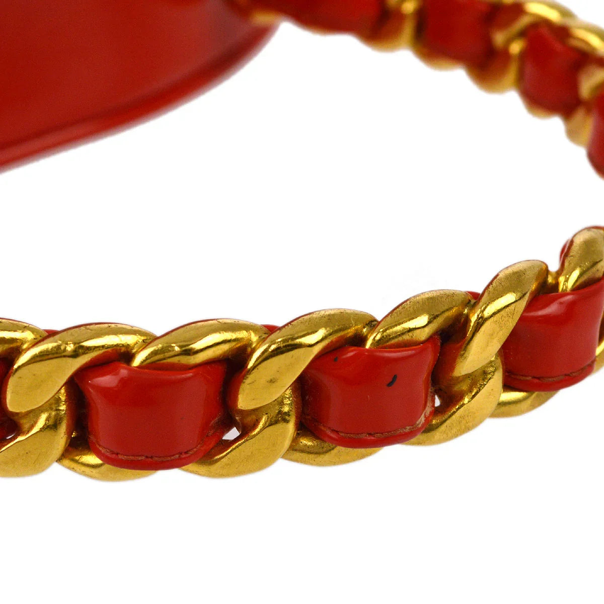 Chanel 1994-1996 Red Heart Vanity Handbag