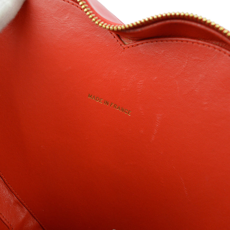 Chanel Red Heart Vanity Handbag