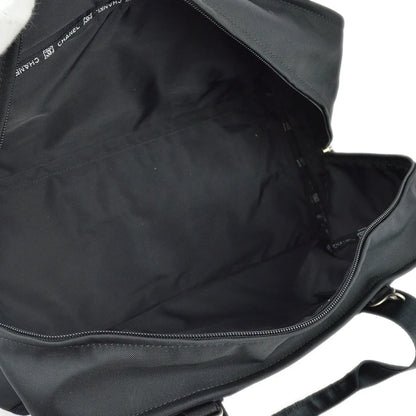 Chanel 2004-2005 Black Felt Nylon Sport Line Gym Handbag