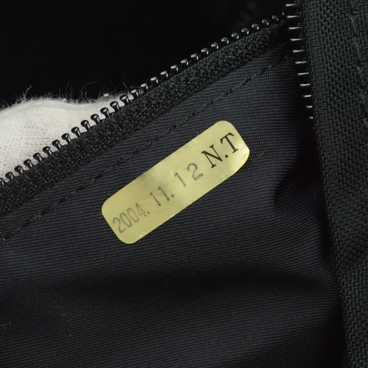 Chanel 2004-2005 Black Felt Nylon Sport Line Gym Handbag