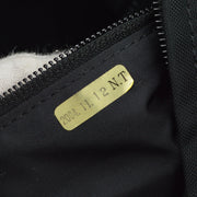 Chanel Black Felt Nylon Sport Line Gym Handbag