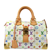 Louis Vuitton 2006 White Monogram Multicolor Speedy 30 Handbag M92643