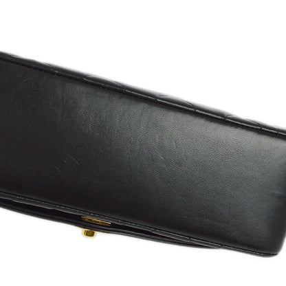 Chanel 1994-1996 Black Lambskin Small Diana Shoulder Bag