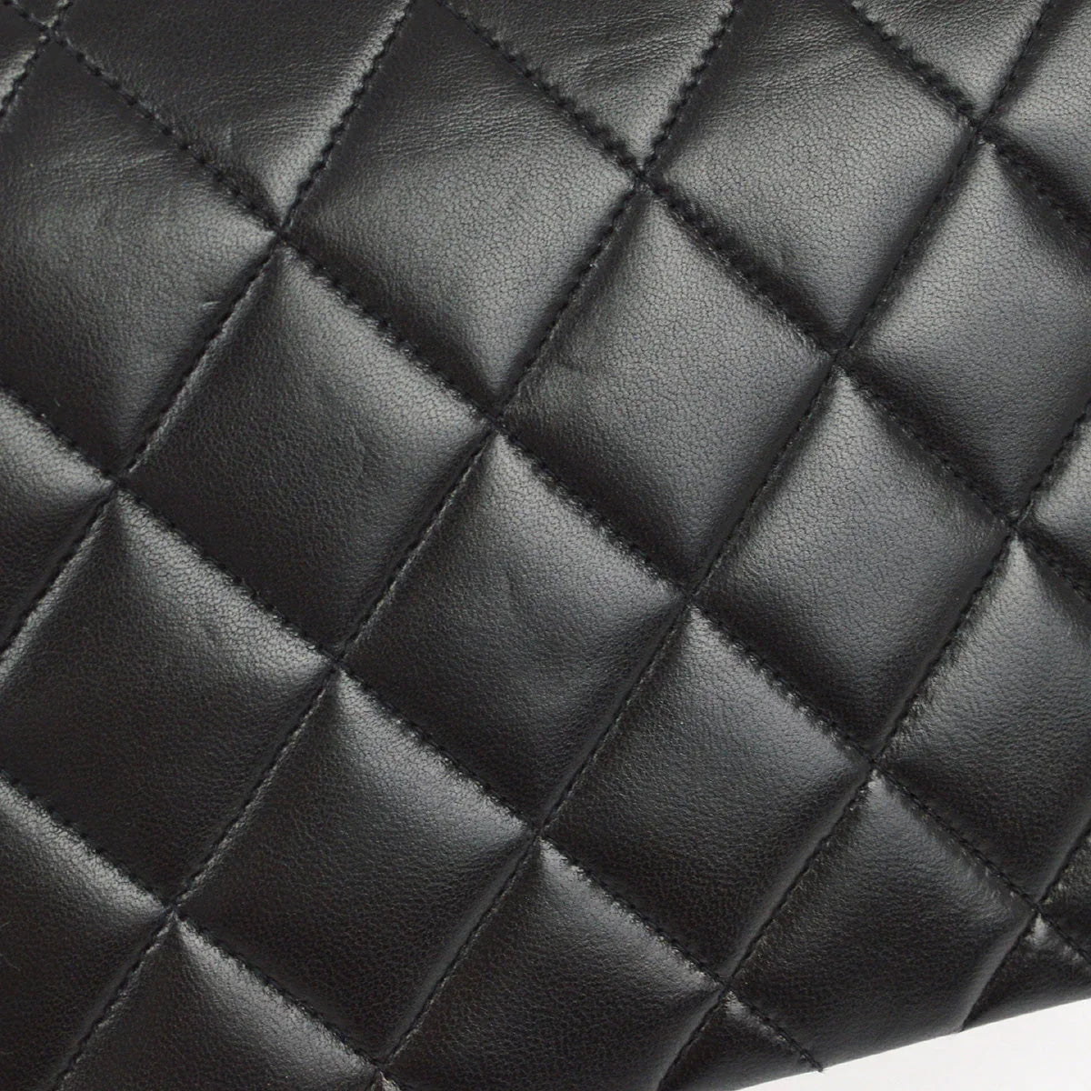 Chanel 1994-1996 Black Lambskin Small Diana Shoulder Bag