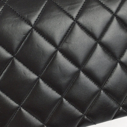 Chanel 1994-1996 Black Lambskin Small Diana Shoulder Bag