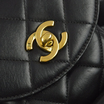 Chanel Black Lambskin Duma Backpack Small