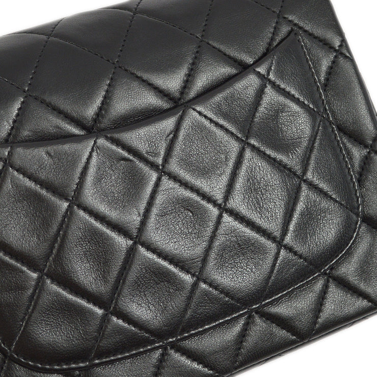 Chanel Black Lambskin Mini Classic Square Flap Shoulder Bag 17