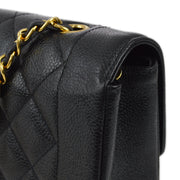 Chanel Black Caviar Small Diana Shoulder Bag