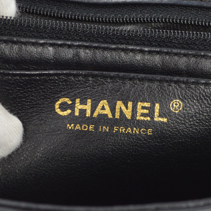 Chanel Black Lambskin Valentine Shoulder Bag