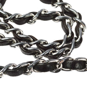 Chanel Black Lambskin Chain Tote Handbag