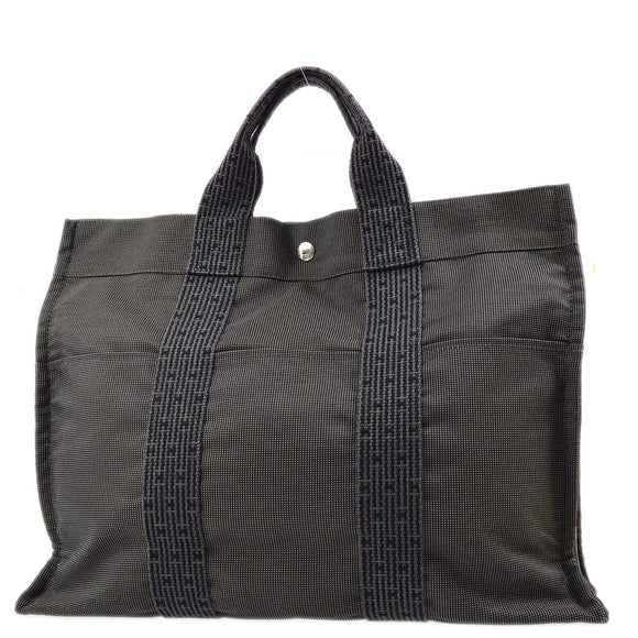 Hermes Gray Canvas Herline Tote MM Bag – AMORE Vintage Tokyo