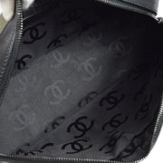 Chanel Brown Cotton Lambskin Choco Bar Handbag