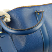 Louis Vuitton 1996 Blue Epi Keepall 55 Travel Handbag M42955