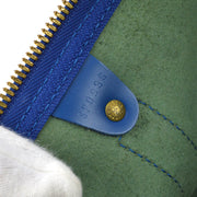 Louis Vuitton 1996 Blue Epi Keepall 55 Travel Handbag M42955