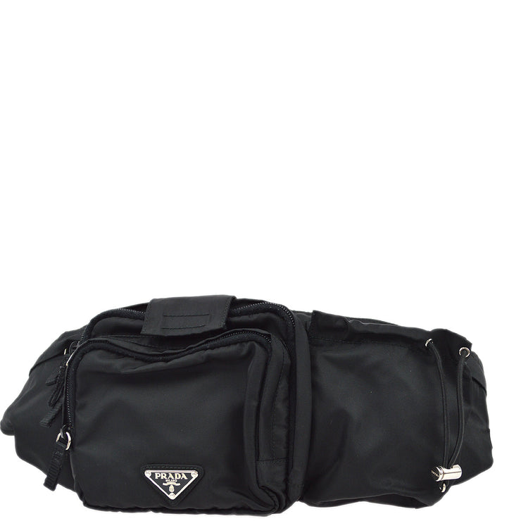 Prada Black Nylon Waist Bum Bag