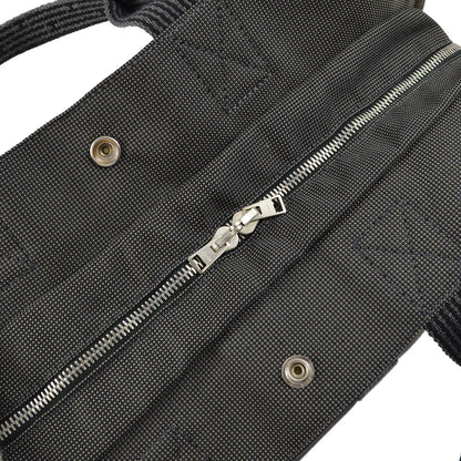 Hermes Gray Canvas Herline Tote MM Bag