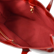 Louis Vuitton 2010 Red Monogram Vernis Wilshire PM Tote Bag M93642