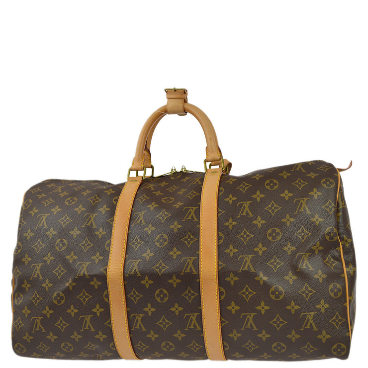 Louis Vuitton 1990 Monogram Keepall 50 Duffle Travel Handbag M41426