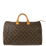 Damage Louis Vuitton 1996 Monogram Speedy 40 Duffle Handbag M41522