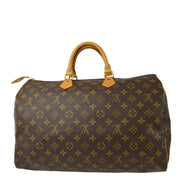 Damage Louis Vuitton 1996 Monogram Speedy 40 Duffle Handbag M41522