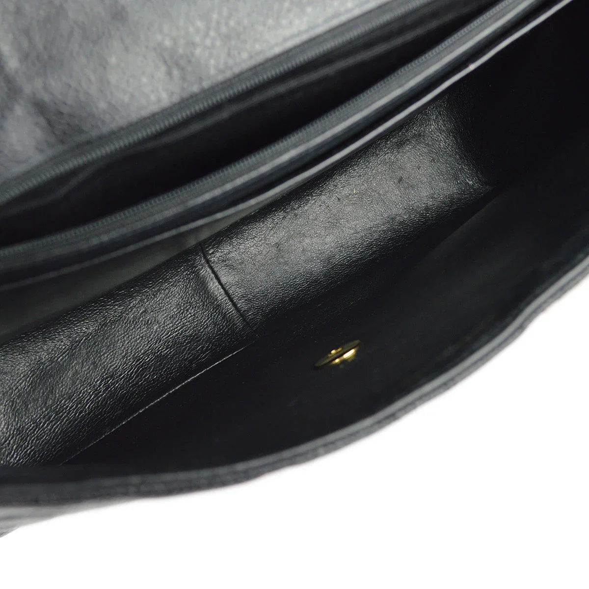 Chanel 1994-1996 Black Caviar Jumbo Classic Flap Shoulder Bag