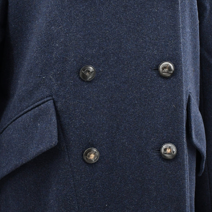 Hermes Coat Navy #38