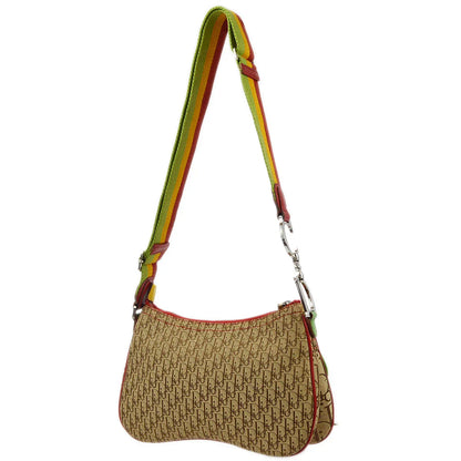 Christian Dior 2004 Rasta-Color Trotter Saddle Shoulder Bag