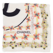 Chanel Scarf White Small Good