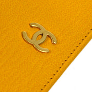 Chanel Yellow Caviar Bifold Wallet Purse