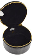 Chanel Black Caviar Jewelry Case Pouch Bag