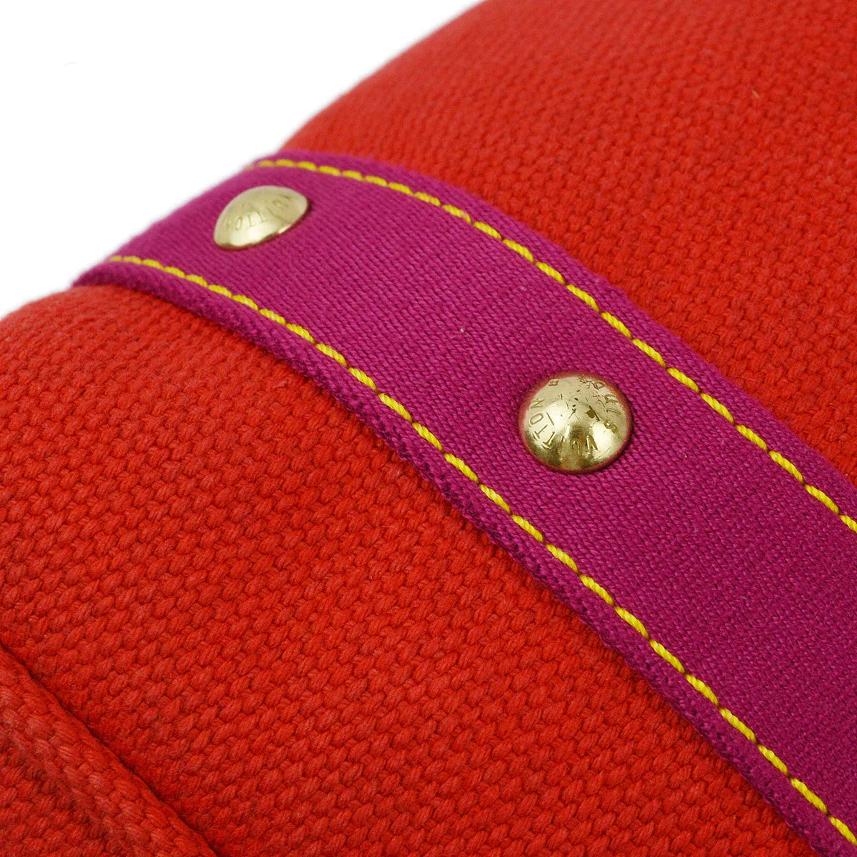 Louis Vuitton 2005 Red Purple Antigua Cabas MM Tote Bag M40034