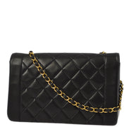 Chanel Black Lambskin Medium Diana Shoulder Bag