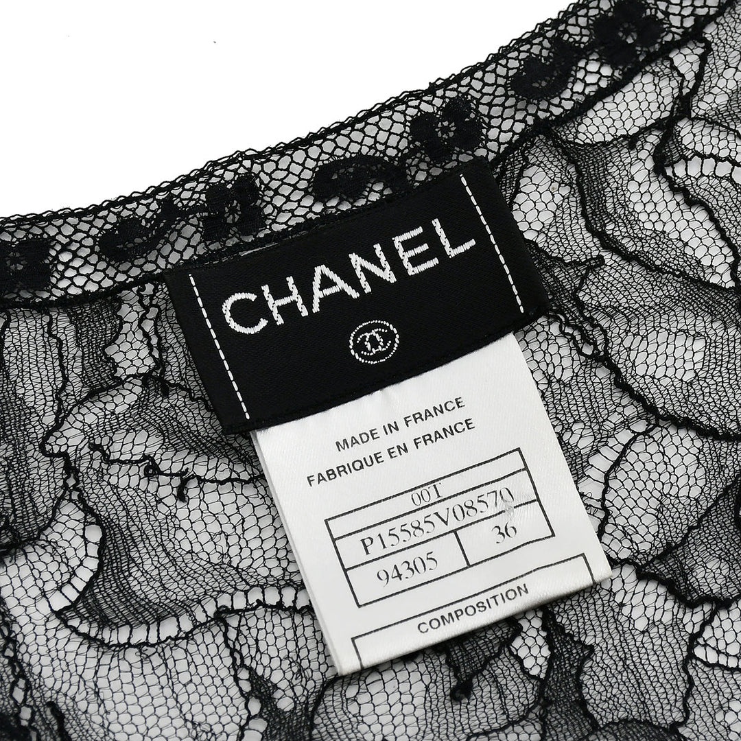 Chanel Sleeveless Lace Tops Black 00T #36 – AMORE Vintage Tokyo