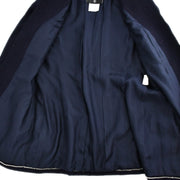 Chanel Setup Suit Jacket Skirt Navy 96P #40