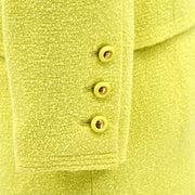 Chanel Setup Suit Jacket Skirt Yellow 96C #38